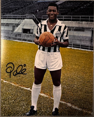 Pele Soccer Legend Signed Autographed Signature 8x10 Matte Photograph COA