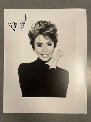 Rita Moreno Signed Autograph Signature 8x10 B&W Glossy Photograph EGOT Winner