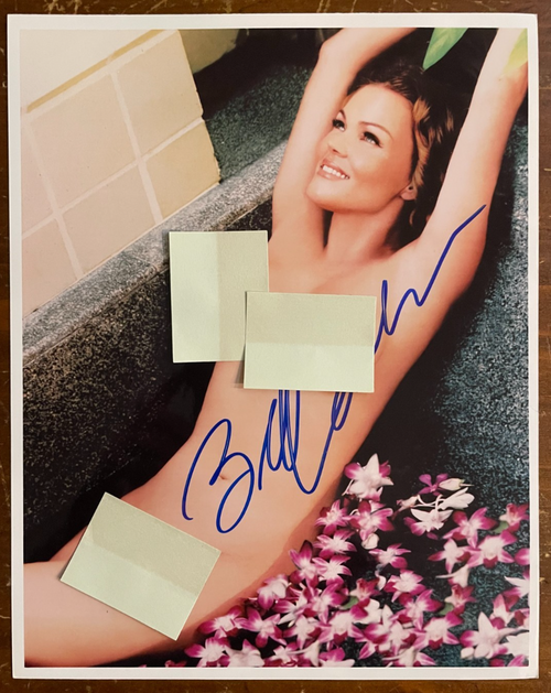 Belinda Carlisle Signed Autograph Signature 8x10 Color Glossy Playboy Nude Photo
