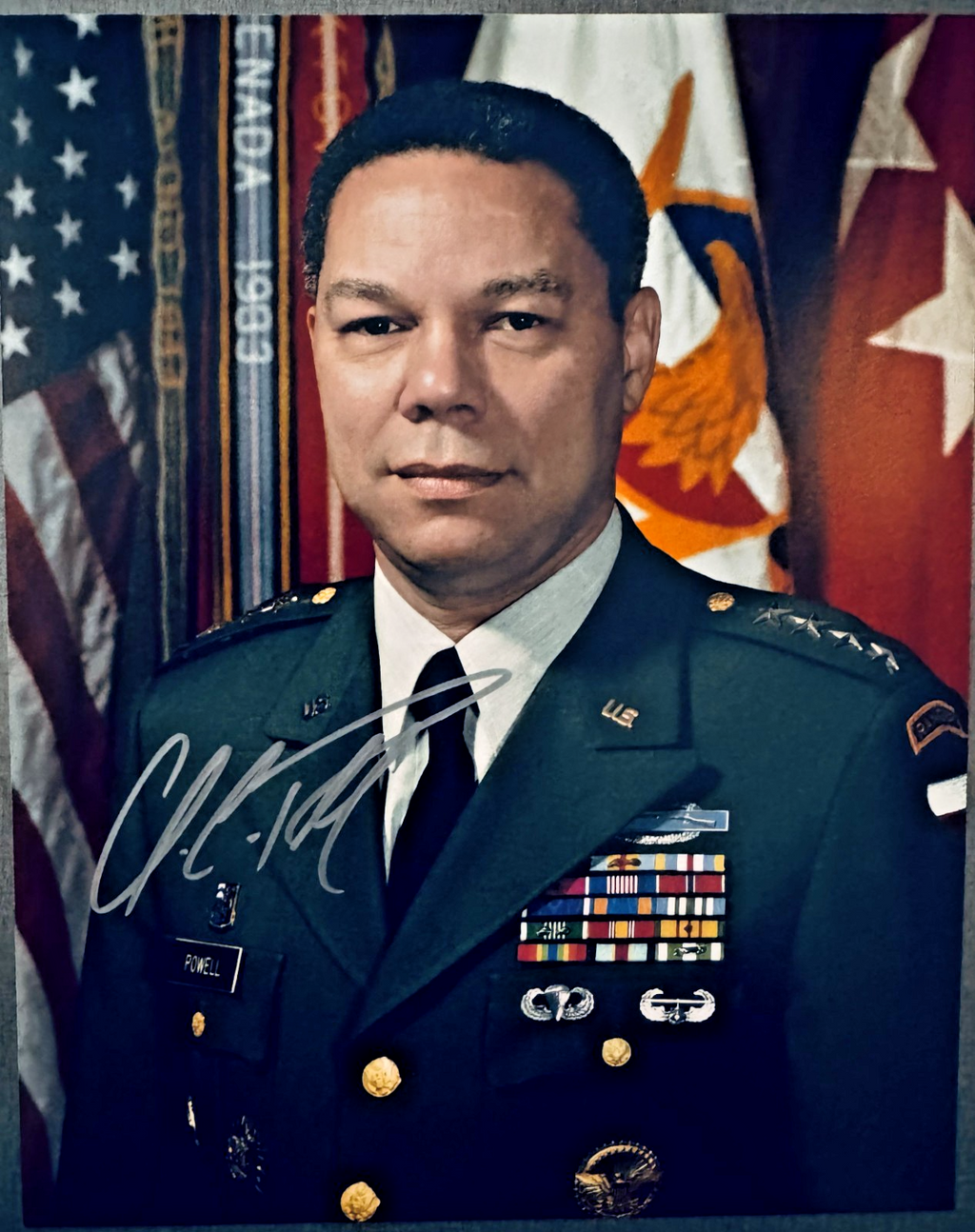 General Colin Powell Signed Autographed Signature 8x10 Matte Photograph COA