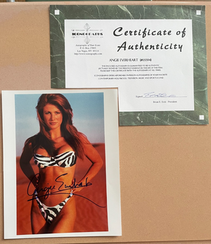 Angie Everheart Signed Autograph Signatures 8x10 Color Glossy Photo with COA