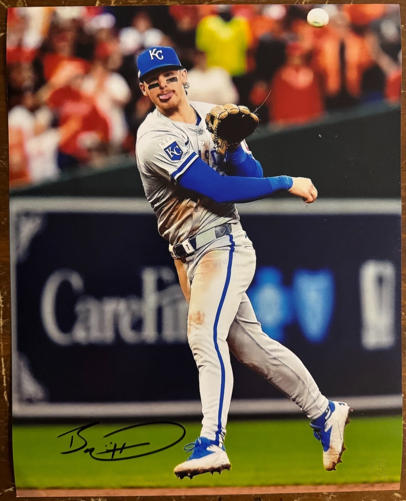Bobby Witt Jr KC Royals Signed Autographed Signature 8x10 Matte Photograph COA