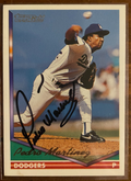 Pedro Martinez Signed Autograph Signature Topps Gold Collectible Baseball Card