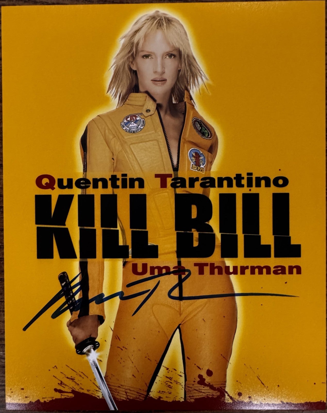 Uma Thurman Kill Bill Signed Autographed Signature 8x10 Matte Photograph COA