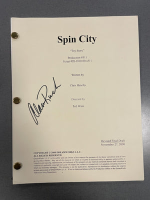 Alan Ruck Signed Autograph Signature Spin City Toy Story Screenplay #511 2000