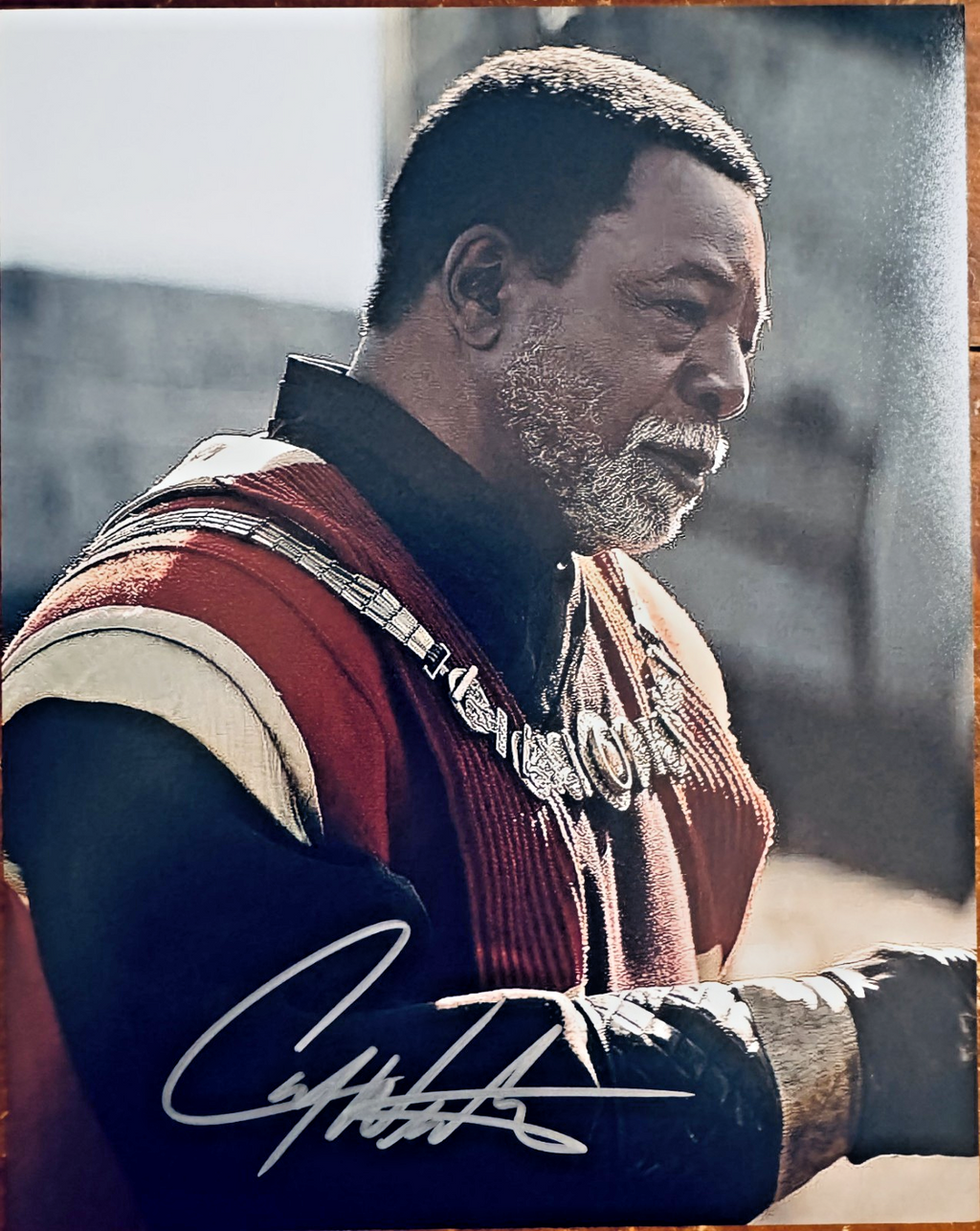 Carl Weathers Mandalorian Signed Autographed Signature 8x10 Matte Photograph COA