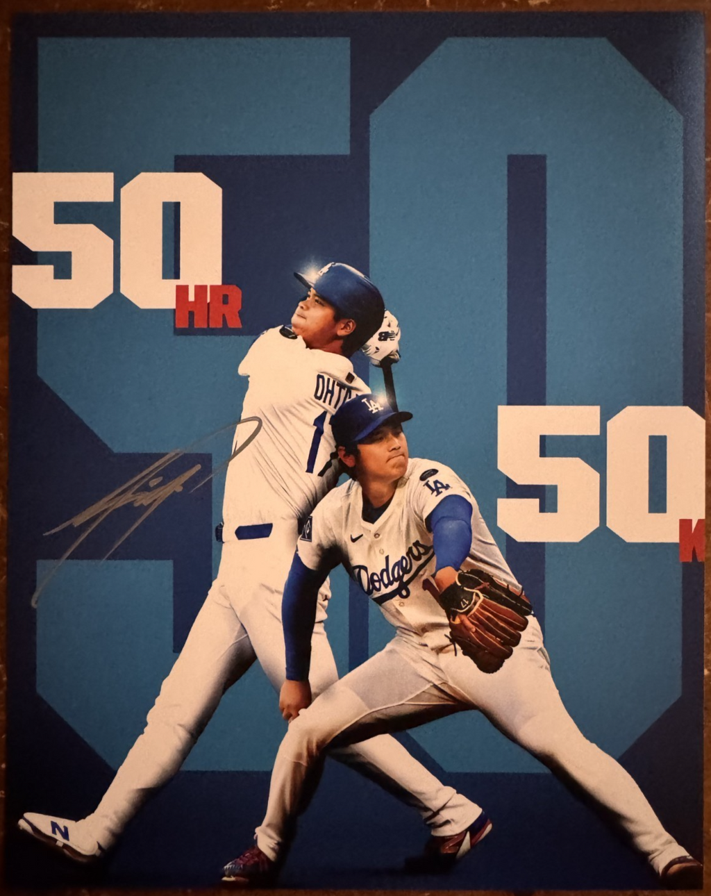 Shohei Ohtani LA Dodgers Autographed Signature 8x10 Matte Photograph COA
