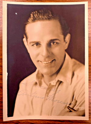 Antonio Moreno Autographed Vintage 5x7 Photo Silent Era Actor Vivian Reed LACC P