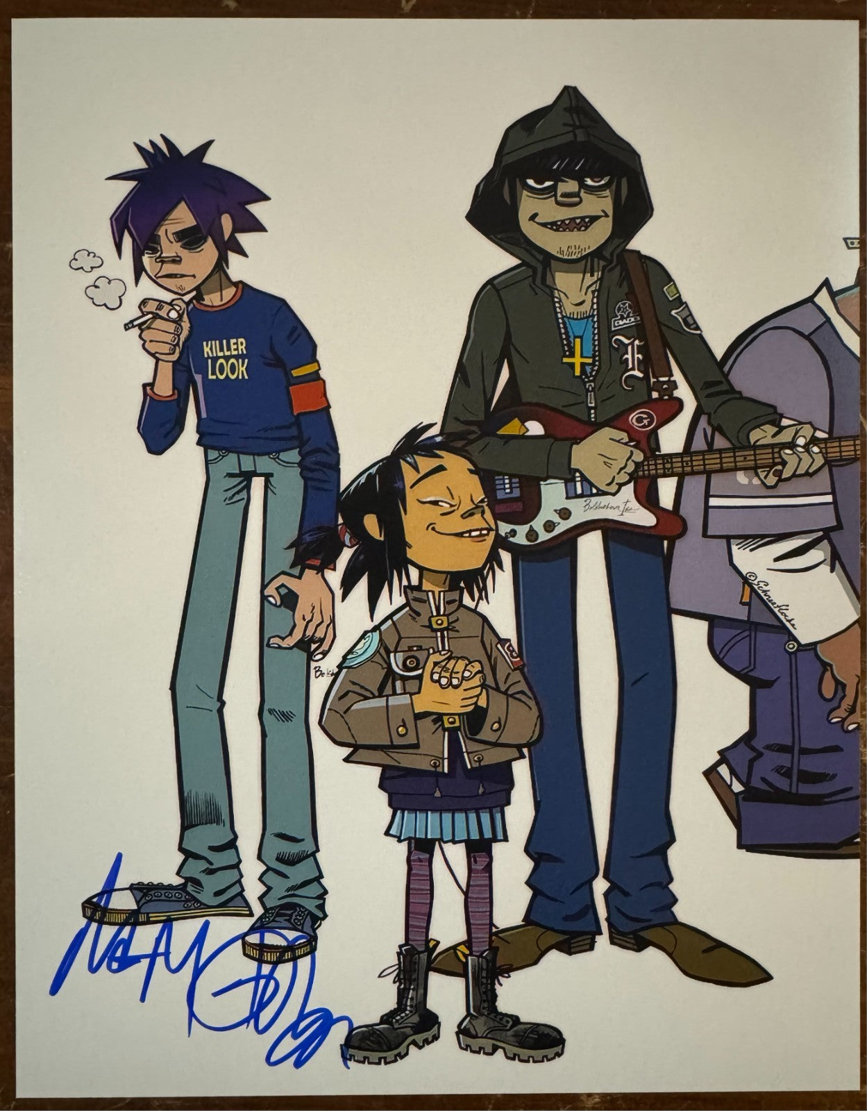 Damon Albarn Gorillaz Signed Autograph Signature 8x10 Matte Photograph COA