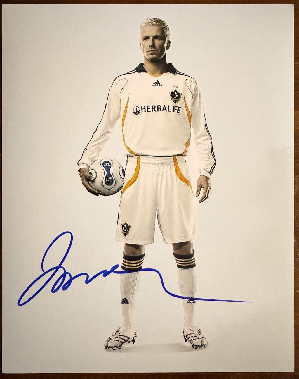 David Beckham Signed Autographed Signature 8x10 Matte Photograph COA