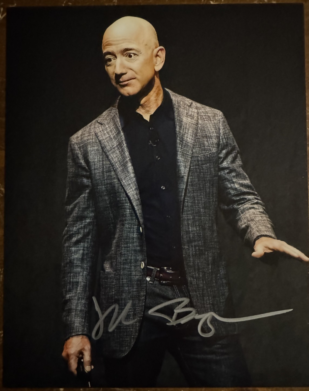Jeff Bezos Signed Autographed Signature 8x10 Matte Photograph COA