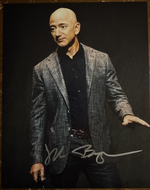 Jeff Bezos Signed Autographed Signature 8x10 Matte Photograph COA