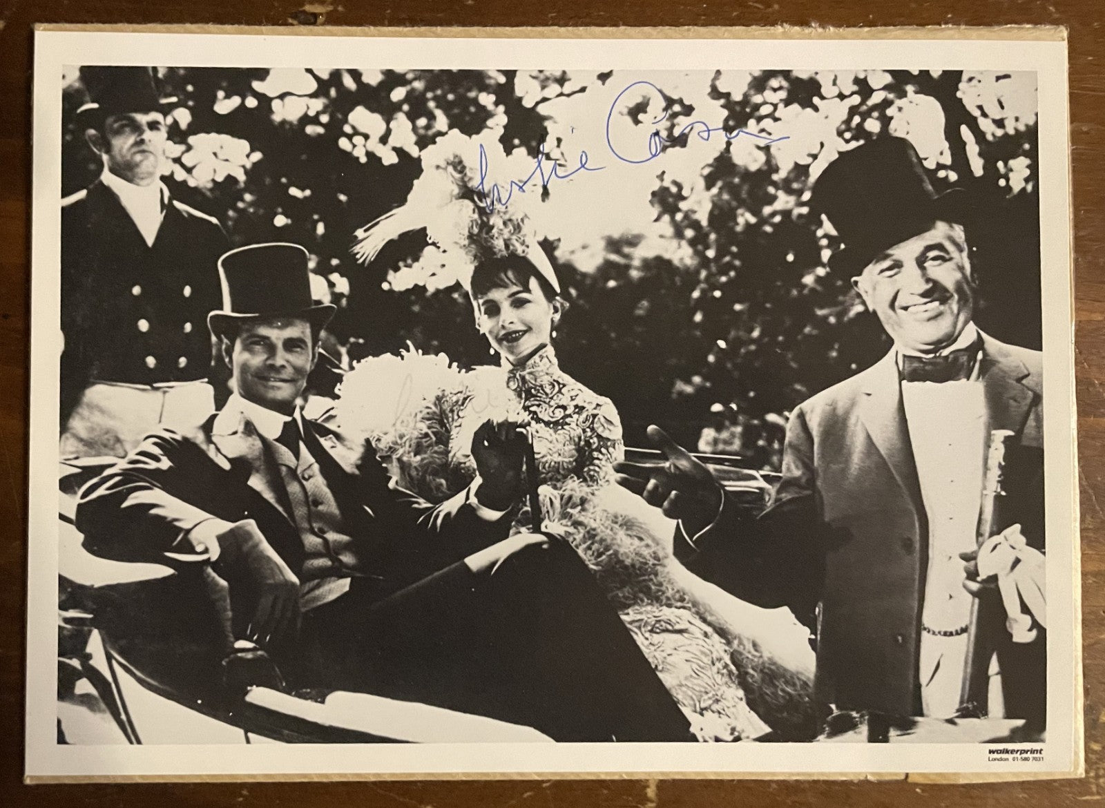 Leslie Caron Signed Autograph Signature 8.25x5.75 Vintage Glossy Gigi Photograph
