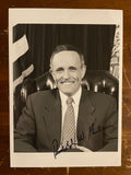 Rudy Giuliani Signed Autograph Signature 5x7 B&W Glossy Photograph