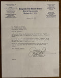 John H. Buchanan Signed Autograph Signature Typed Official Letterhead Congress