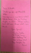 Trisha Noble Handwritten Signed Letter ?trike Force ABC TV Series Content