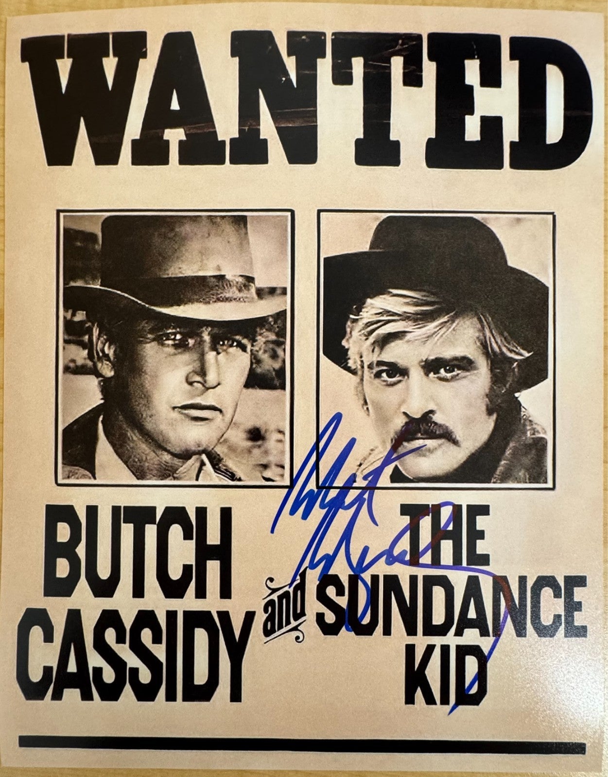 Robert Redford Butch Cassidy & The Sundance Kid Signed Autograph 8x10 Matte COA