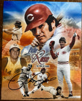 Pete Rose Reds Signed Autograph Signature 8x10 Matte Photograph COA