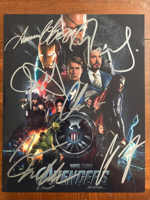 Avengers Cast Signed Autograph 8x10 Glossy Samuel Jackson Robert Downey +4 other