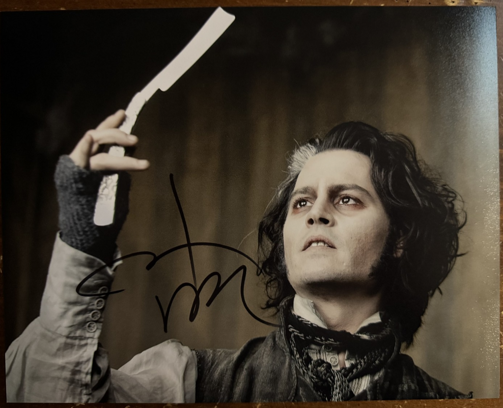 Johnny Depp Sweeney Todd Signed Autographed Signature 8x10 Matte Photograph COA