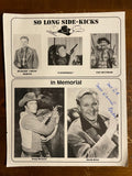 Adrian Booth Mrs DB Signed Autograph Signature Cut Vintage David Brian Memorial