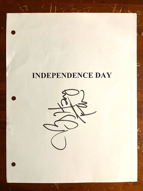 Bill Pullman Signed Autograph Signature Independence Day Script Cover