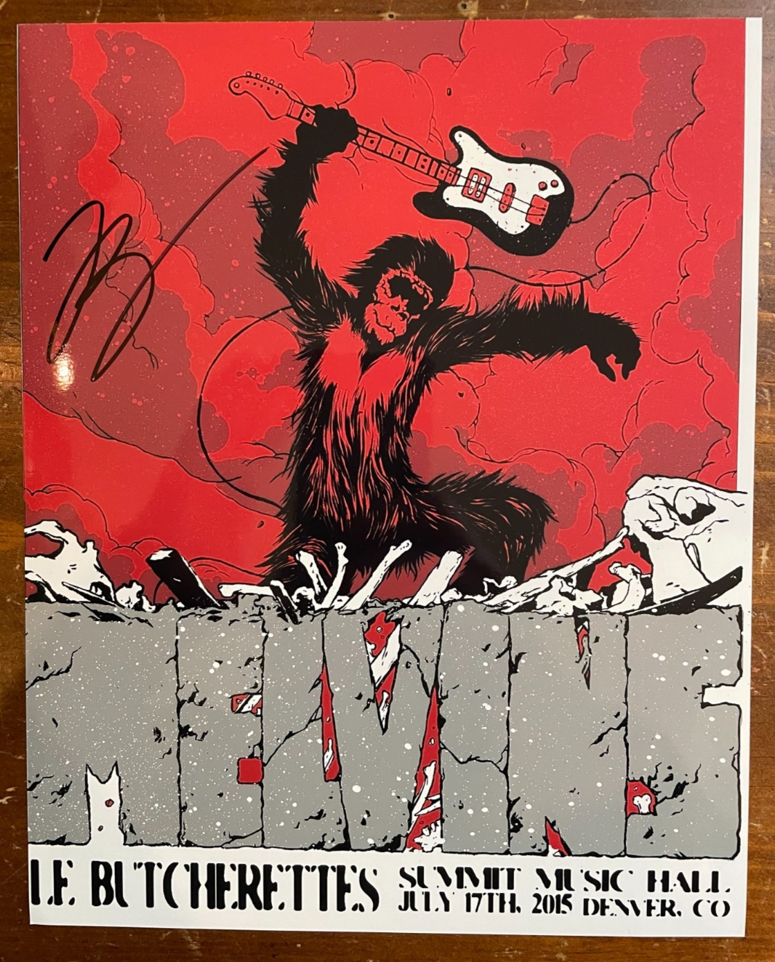 The Melvins Buzz Osbourne Signed Autograph Signature 8x10 Glossy Photograph
