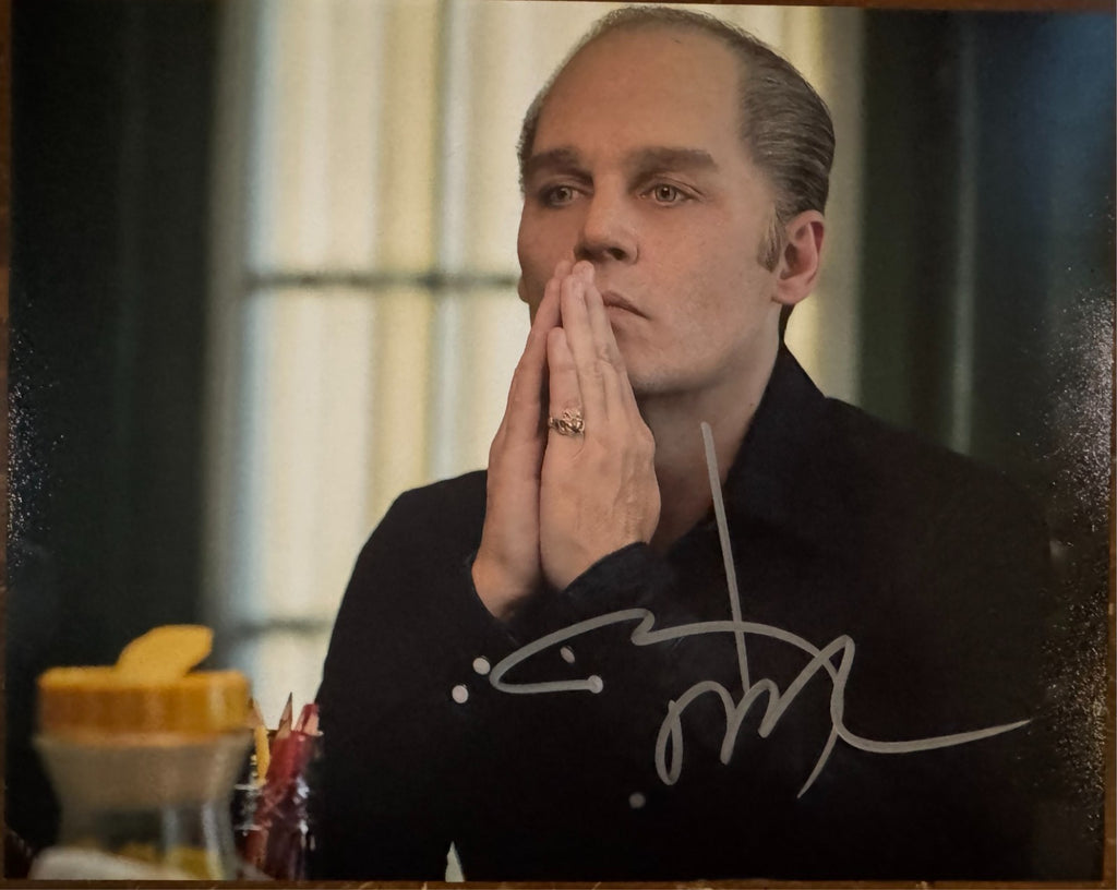 Johnny Depp Black Mass Signed Autographed signature 8x10 Matte Photograph COA