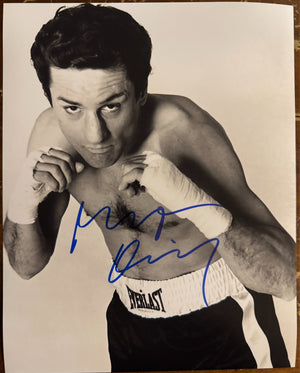 Robert DeNiro Signed Autograph Signature 8x10 Matte Raging Bull Photograph COA