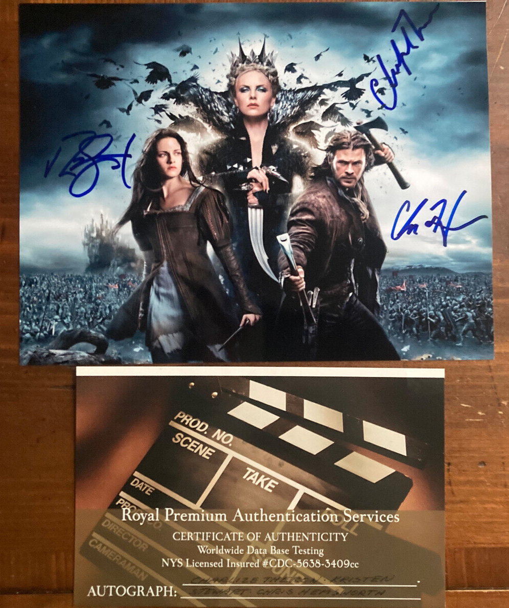 Snow White and the Huntsman Cast Signed Autograph Signatures 10x8 With COA