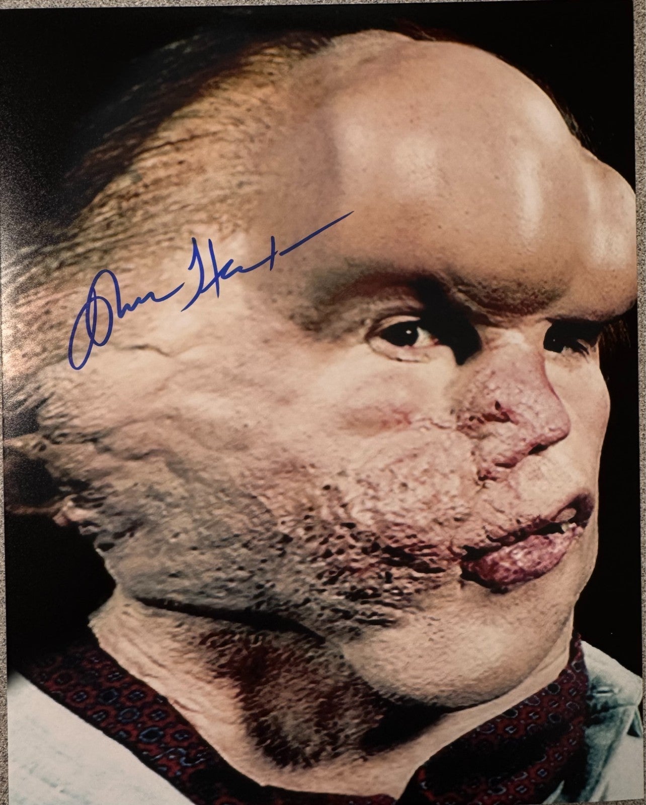 John Hurt Elephant Man Signed Autograph Signature 8x10 Matte Photograph COA