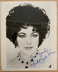 Elizabeth Taylor Signed Autograph 8x10 B&W Glossy Photograph