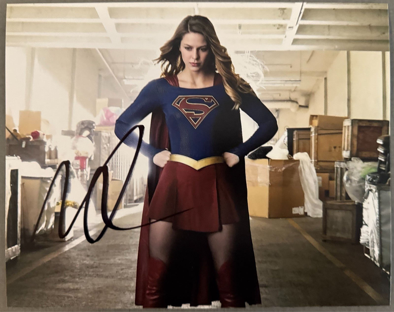 Melissa Benoist Supergirl Signed Autographed Signature 8x10 Matte Photograph COA