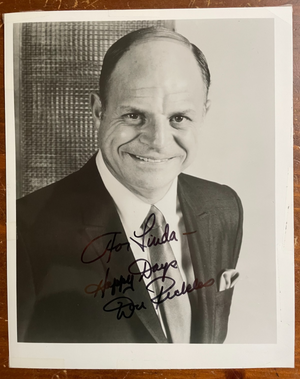 Don Rickles Signed Autograph Signature 8x10 B&W Vintage Glossy Photograph