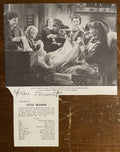 Joan Bennett Signed Autograph Signature 6x7.75 Cut Vintage Magazine Little Women