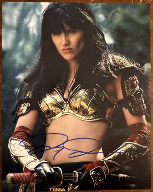Lucy Lawless Signed Autographed Signature 8x10 Matte Xena Princess Warrior W/COA