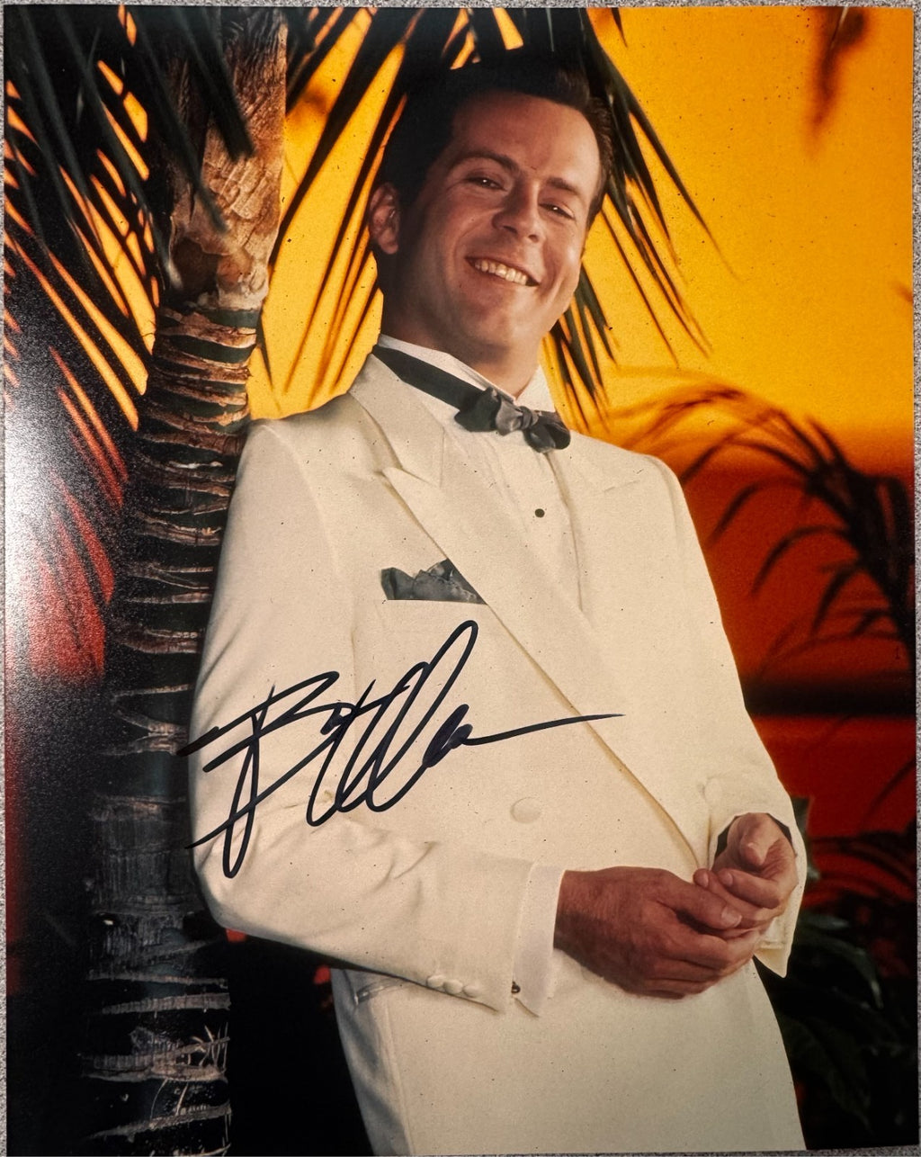 Bruce Willis Die Hard Signed Autographed Signature 8x10 Matte Photograph COA