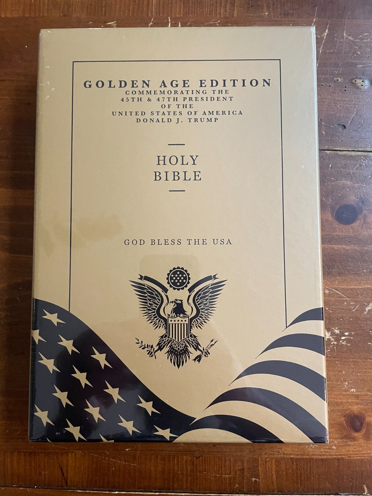 DONALD TRUMP GOD BLESS THE USA BIBLE Limited MAGA GOLDEN AGE EDITION LEE GREENWD