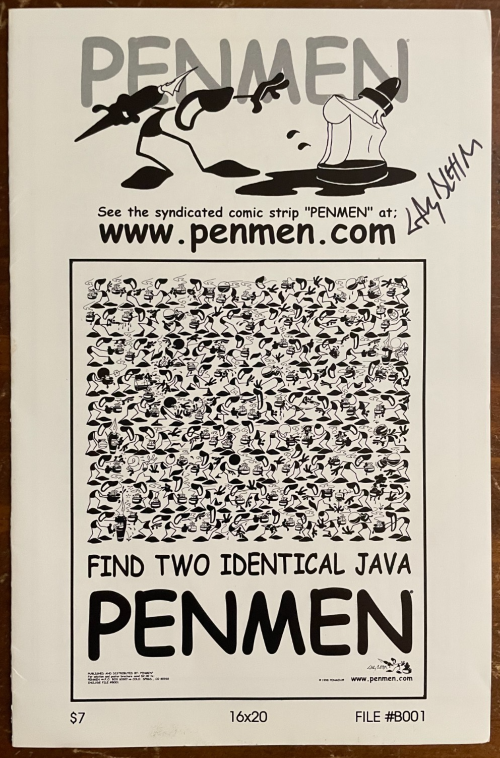 Gary Behm Signed Autograph Signature on Penmen Promo Brochure RARE
