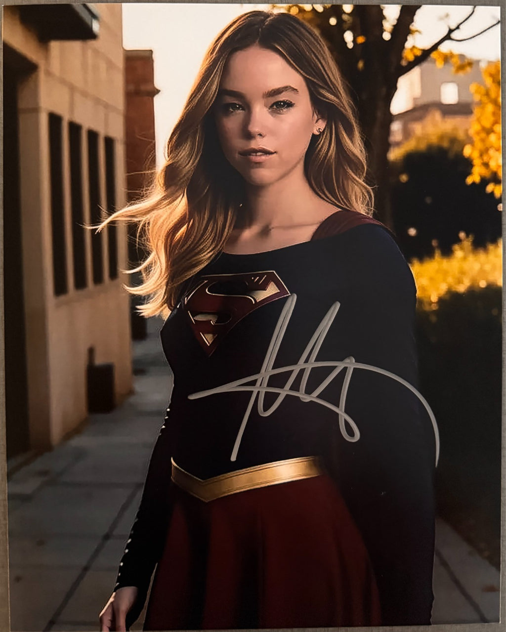 Milly Alcock Supergirl Signed Autographed Signature 8x10 Matte Photograph COA