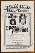 Carol Lawrence & Bill Hayes Signed Autograph Signatures  I Do I Do Playbill