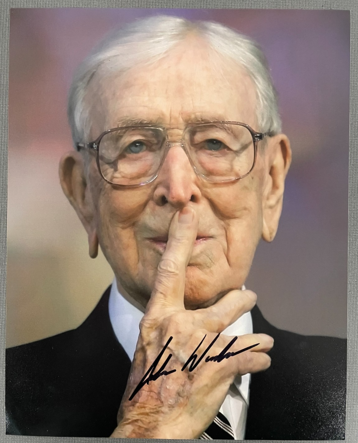 John Wooden Signed Autograph 8x10 Color Glossy Photograph Historic Bruins Coach