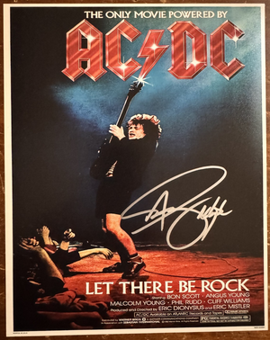 Angus Young AC/DC Signed Autographed Signature 8x10 Matte Photograph COA