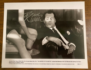 Bruce Willis Signed Autograph Signature 10x8 Bonfire of the Vanities Vintage Pic