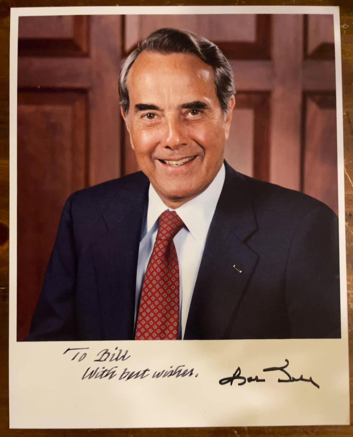 Bob Dole Signed Autograph Signature 8x10 Color Glossy Photograph