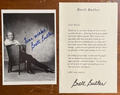 Brett Butler Autograph 2 Signatures 5x7 Photograph + Official Signed Letterhead