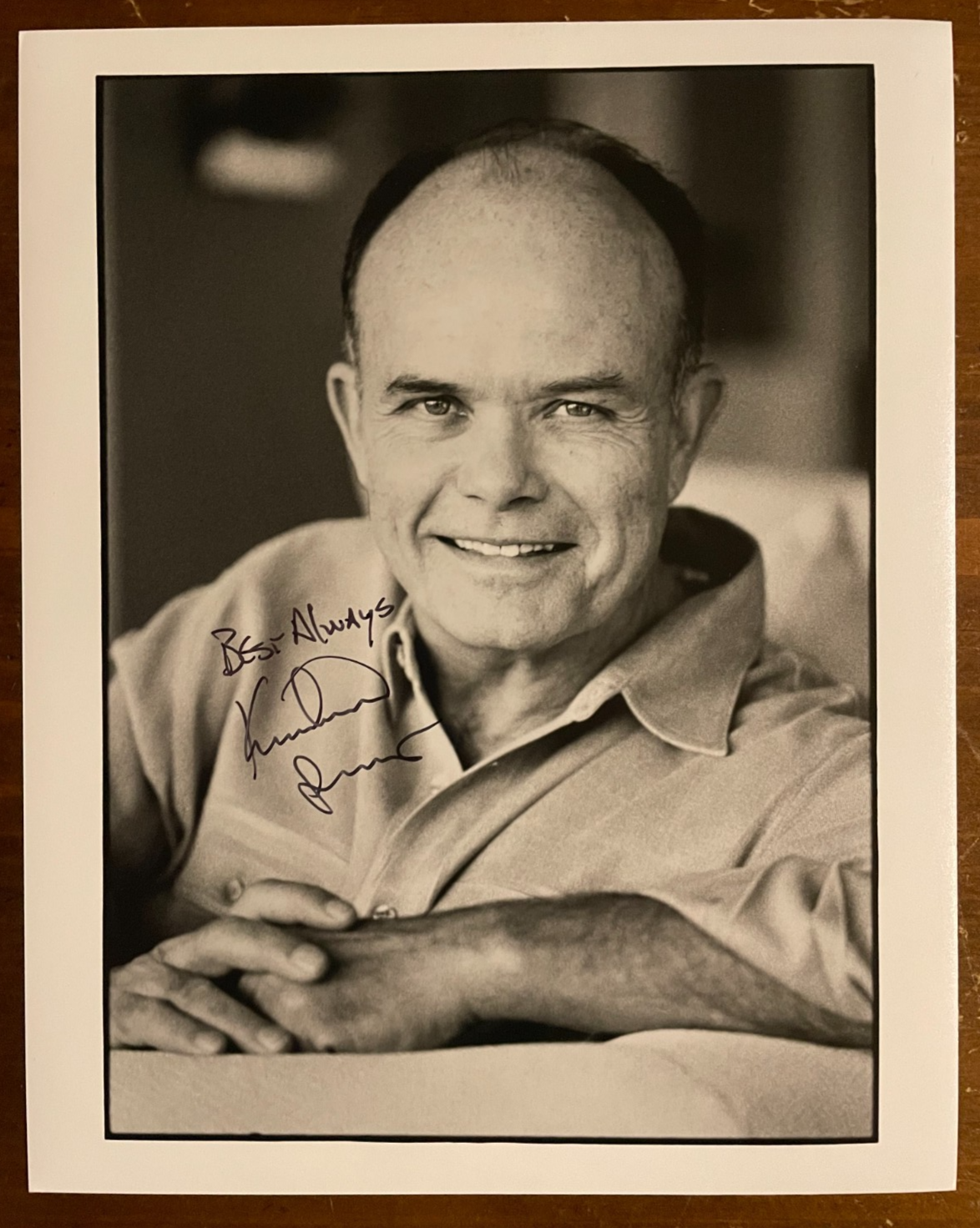 Kurtwood Smith Signed Autograph Signature 8x10 B&W Glossy Photograph