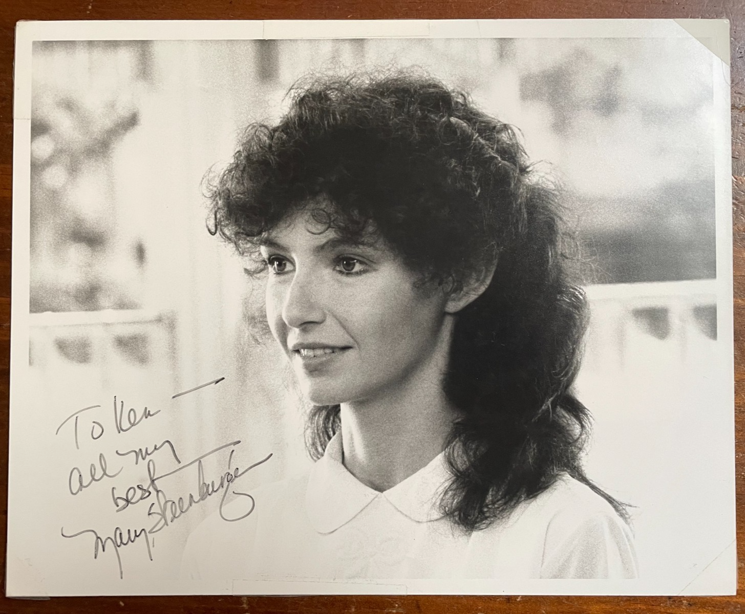 Mary Steenburgen Signed Autograph Signature 10x8 B&W Glossy Photograph