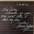 Wanda Jackson TLS Handwritten Signed Signature Rockabilly Elvis History RARE