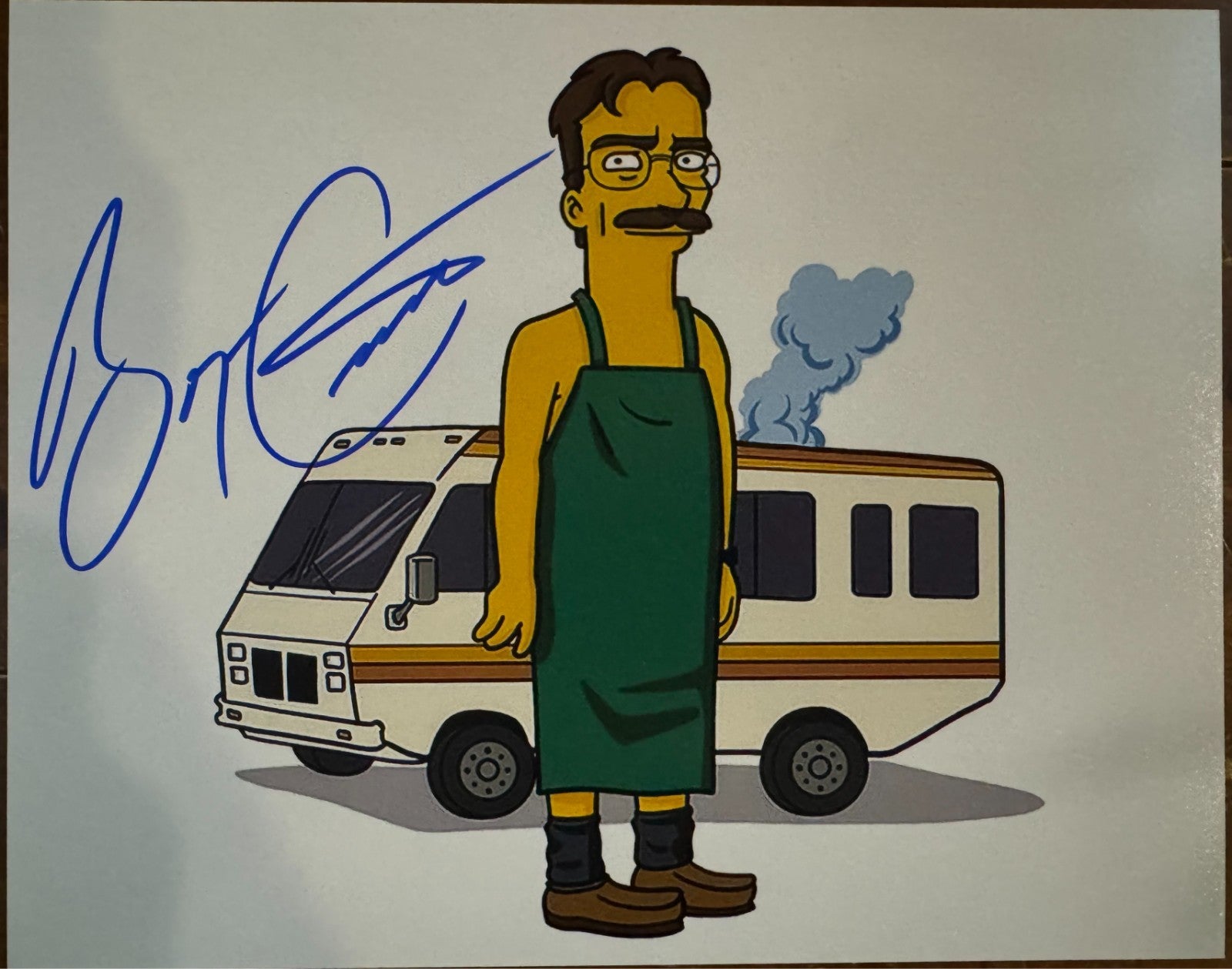 Bryan Cranston Simpsons Signed Autographed signature 8x10 Matte Photograph COA